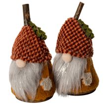 Artikel Wichtel-Figuren-Set aus Stoff und Kunststoff mit Strickmütze Eichel-Design 10 cm 6 Stück