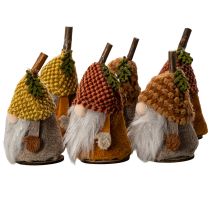 Artikel Wichtel-Figuren-Set aus Stoff und Kunststoff mit Strickmütze Eichel-Design 10 cm 6 Stück