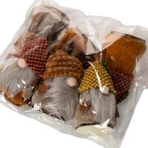 Artikel Wichtel-Figuren-Set aus Stoff und Kunststoff mit Strickmütze Eichel-Design 10 cm 6 Stück