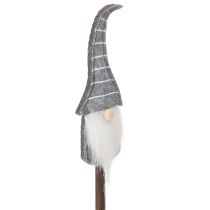 Artikel Wichtel Dekofigur auf Holzstab 46 cm 6er-Set Grau-Rot