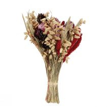 Artikel Wildblumenstrauß aus Trockenblumen und Gräsern Natur Pink 30cm