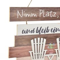 Artikel Willkommensschild Terrasse Holzschild mit Spruch 40x60cm