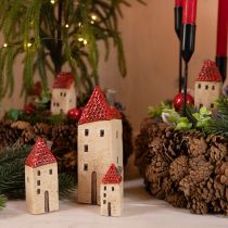 Artikel Windlicht Advent Keramik Haus Herbstdeko H18/18,5cm 2 St
