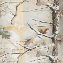 Artikel Windlicht Glas 12cm Winterwald Zweigdesign Gold