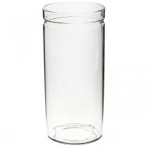 Blumenvase, Glaszylinder, Glasvase rund Ø10cm H21,5cm