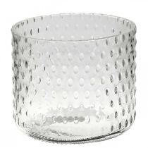Artikel Windlicht Glas, Teelichthalter Glas, Kerzenglas Ø11,5cm H9,5cm