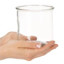Artikel Glas Windlicht rund 12 cm klares Glas 2er Set