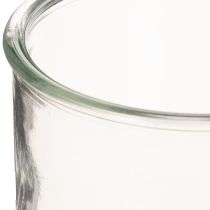Artikel Glas Windlicht rund 12 cm klares Glas 2er Set