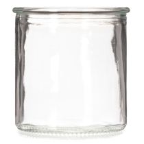 Artikel Rundes Windlicht aus klarem Glas, Teelichthalter, 8 cm, 3er-Set