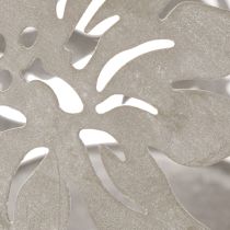 Artikel Windlicht aus Metall, Hängedekoration, Grau, Ø14 cm, H13 cm, Floral