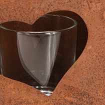 Artikel Windlicht Metall Tasche Rost mit Glaseinsatz H15cm 2St