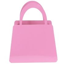 Artikel Windlicht Metall mit Glaseinsatz Tasche Rosa H18cm 2St