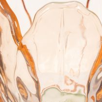 Artikel Teelichthalter Glas 20 cm Tulpenform Orange für Innenbereiche