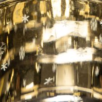 Artikel Windlicht Glas 8 cm mit Vogel- und Schneeflocken-Motiv, 2er-Set