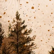 Artikel Windlicht Glas 20cm mit Winterwald-Motiv für weihnachtliche Innendekoration