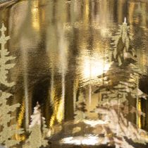 Artikel Glas-Windlicht mit Tannenzweig-Motiv, 8 cm, 2er-Set