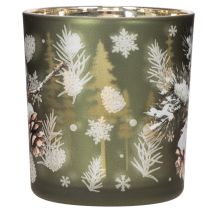 Artikel Glas-Windlicht mit Tannenzweig-Motiv, 8 cm, 2er-Set