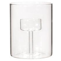 Artikel Glas-Windlicht mit erhöhtem Teelichthalter 11 cm für Innenbereich