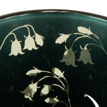 Artikel Windlicht Glas Blättermotiv Ø7,5cm H8cm Beige Weiß 4er Set