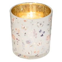 Artikel Deko Windlicht aus Glas mit Schmetterlingsmotiv, 8 x 7 cm, Set mit 4 Stück