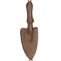 Artikel Windspiel Metall Gartenwerkzeug Deko Braun Ø13cm H76cm