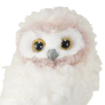 Artikel Winterdeko Deko Eulen Figuren zum Stellen Weiß 15cm 2St