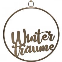 Artikel Fensterdeko hängend Schriftzug Winterträume 30,5cm