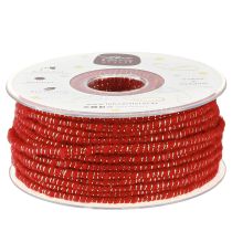 Artikel Wollfaden mit Draht Filzschnur Glimmer Rot Ø5mm 33m