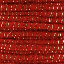 Artikel Wollfaden mit Draht Filzschnur Glimmer Rot Ø5mm 33m
