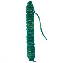 Wollkordel Grün Vintage Dochtfaden Naturwolle Jute 30m