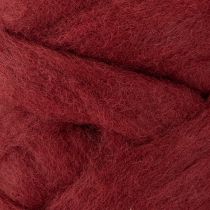 Artikel Wollband Dunkelrot 10m - 100% Wolle für Floristik und Basteln