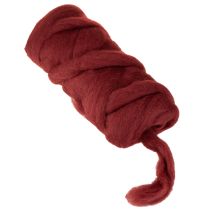 Artikel Wollband Dunkelrot 10m - 100% Wolle für Floristik und Basteln