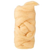 Artikel Wollband Creme Orange 10m Wolle für Kränze & Gestecke