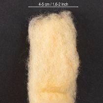 Artikel Wollband Creme Orange 10m Wolle für Kränze & Gestecke