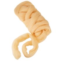 Artikel Wollband Creme Orange 10m Wolle für Kränze & Gestecke