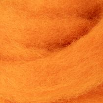 Artikel Filzwolle aus 100 % Wolle Orange 2 m x 5 cm für Basteln und Dekoration