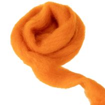 Artikel Filzwolle aus 100 % Wolle Orange 2 m x 5 cm für Basteln und Dekoration