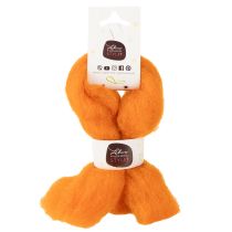 Artikel Filzwolle aus 100 % Wolle Orange 2 m x 5 cm für Basteln und Dekoration