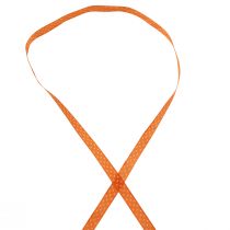 Artikel Geschenkband gepunktet Dekoband Orange 10mm 25m