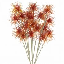 Artikel Xanthium Kunstblume Herbstdeko Orange 6 Blüten 80cm 3St
