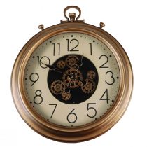 Artikel Wanddeko Wanduhr Zahnrad Uhr Bronze Creme Retro Ø54cm