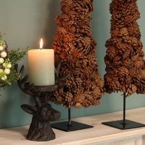 Artikel Zapfenbaum Natur mit Sockel 16×60 cm für Tischdekoration