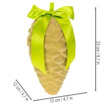 Artikel Künstliche Zapfen-Anhänger mit Geschenkband und Schleife 23cm 3er-Set