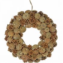Zapfenkranz Kiefernzapfen Kranz Weihnachtskranz Natur Ø45cm