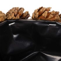 Artikel Pflanzschale aus Tannenzapfen oval 30 cm naturbraun