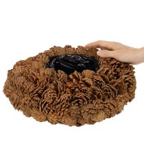 Artikel Runde Zapfenschale aus Tannenzapfen, Naturbraun, 38 cm Durchmesser, 14 cm Höhe