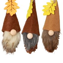 Artikel Zapfen-Anhänger mit Filz-Wichteln, 10 cm, 6 Stück, Herbstdeko