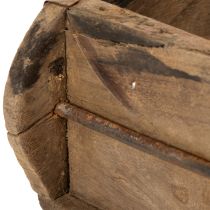 Artikel Holztablett mit zweifacher Aufteilung, rechteckig, 60 cm mit rustikalem Design