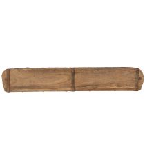 Artikel Holztablett mit zweifacher Aufteilung, rechteckig, 60 cm mit rustikalem Design