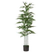 Artikel Künstlicher Bambusbaum 132 cm aus Kunststoff und Stoff mit schwarzem Topf, grün
